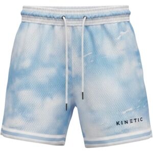 Kinetic Kings Mesh Basketball Shorts Mens Medium Blue White Cloud‎ Tie Dye 5in